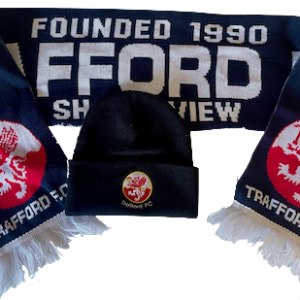Trafford FC Cap, Beanie & Scarf Bundle